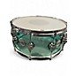 Used DW 6.5X12 Design Series Acrylic Snare Drum Sea Glass Drum