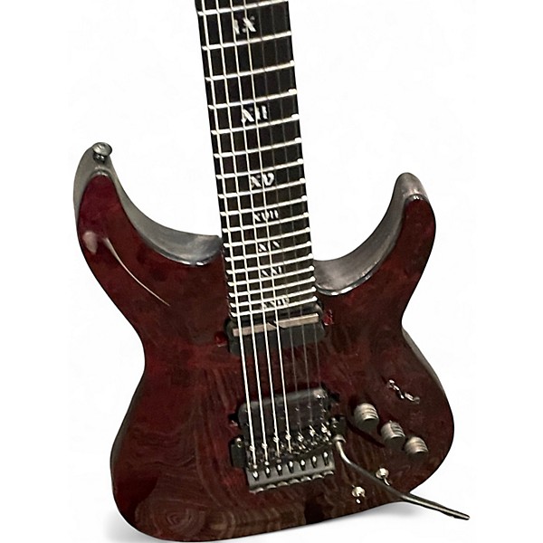 Used Schecter Guitar Research Apocalypse Candy Apple Red Solid Body Electric Guitar