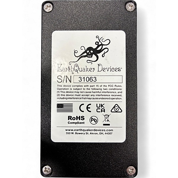 Used EarthQuaker Devices Afterneath Reverb Effect Pedal