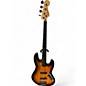 Used Squier Vintage Modified Fretless Jazz Bass 3 Tone Sunburst Electric Bass Guitar thumbnail