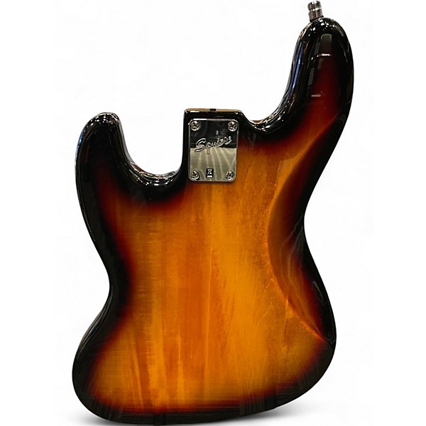 Used Squier Vintage Modified Fretless Jazz Bass 3 Tone Sunburst Electric Bass Guitar