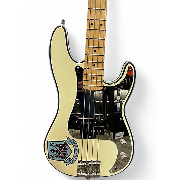 Used Fender Steve Harris Signature Precision Bass Olympic White Electric Bass Guitar