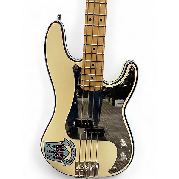 Used Fender Steve Harris Signature Precision Bass Olympic White Electric Bass Guitar