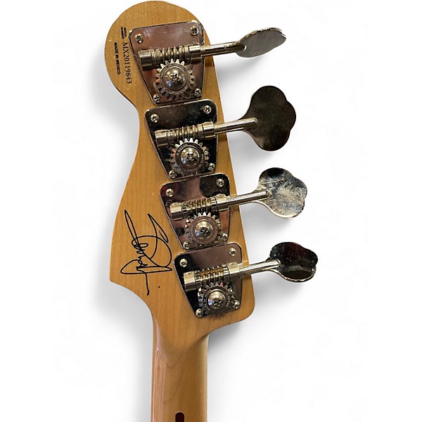 Used Fender Steve Harris Signature Precision Bass Olympic White Electric Bass Guitar