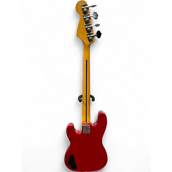 Used Squier  II Precision Bass (Korea) Red Electric Bass Guitar