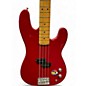 Used Squier  II Precision Bass (Korea) Red Electric Bass Guitar