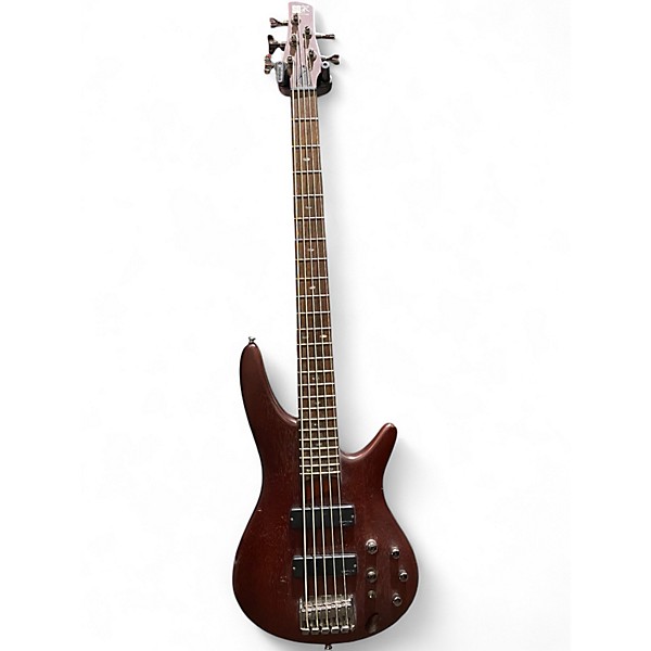 Used Ibanez SR505 5 String BROWN MAHOGANY Electric Bass Guitar