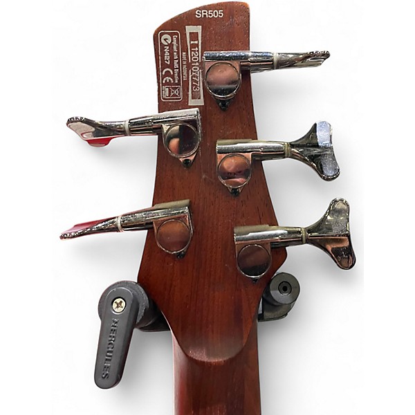 Used Ibanez SR505 5 String BROWN MAHOGANY Electric Bass Guitar