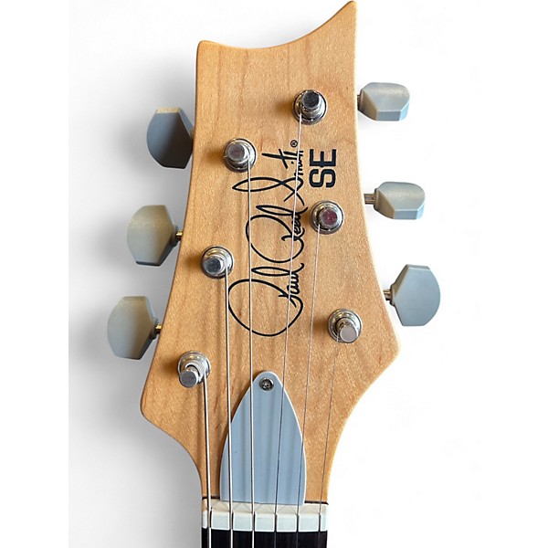 Used PRS SE Silver Sky Moon White Solid Body Electric Guitar