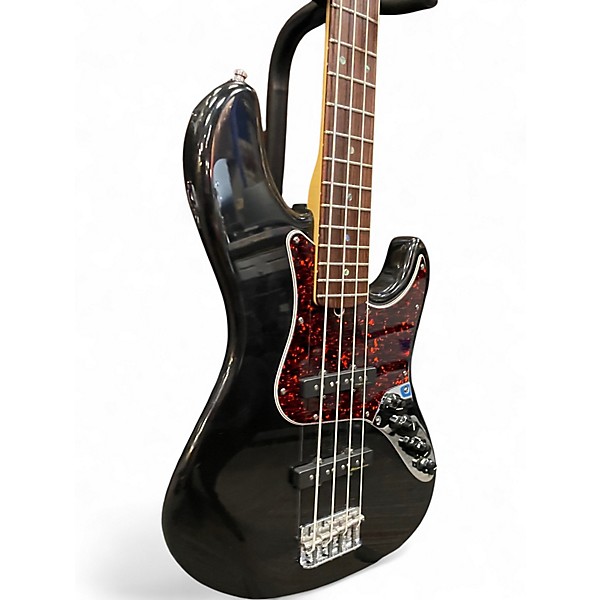 Used Fender American Deluxe Jazz Bass Black Electric Bass Guitar