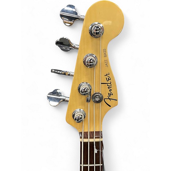 Used Fender American Deluxe Jazz Bass Black Electric Bass Guitar