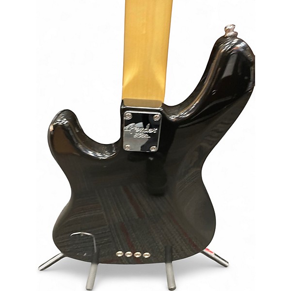 Used Fender American Deluxe Jazz Bass Black Electric Bass Guitar