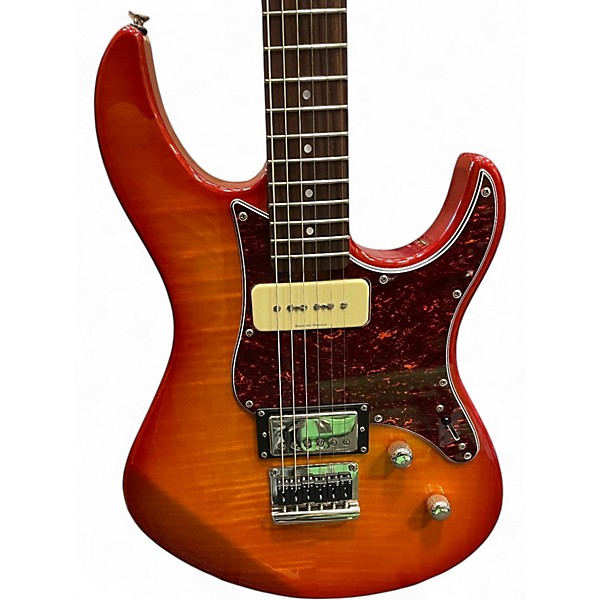 Used Yamaha pac611hfm amber burst Solid Body Electric Guitar