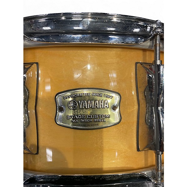 Used Yamaha 5X14 Stage Custom Snare Natural Drum