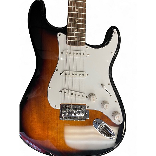 Used Squier Standard Stratocaster 2 Color Sunburst Solid Body Electric Guitar