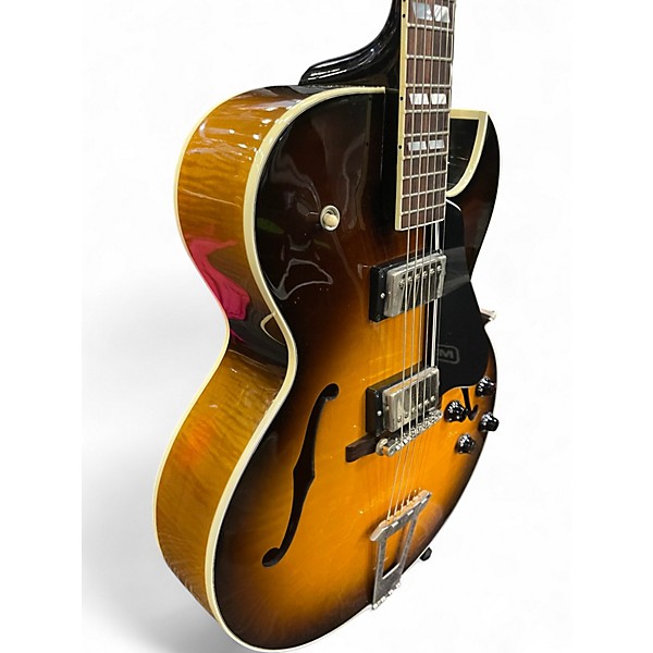 Used Gibson ES175 2 Tone Sunburst Hollow Body Electric Guitar