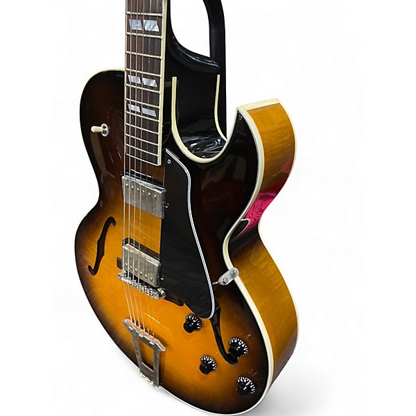 Used Gibson ES175 2 Tone Sunburst Hollow Body Electric Guitar