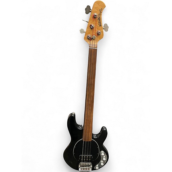 Vintage 1992 Ernie Ball Music Man Stingray 4 String Fretless Black Electric Bass Guitar