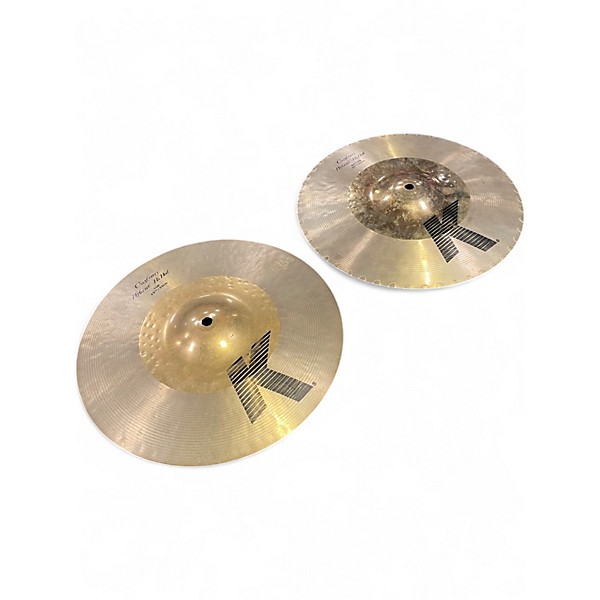 Used Zildjian 13.25in K Custom Hybrid Hi Hat Pair Cymbal