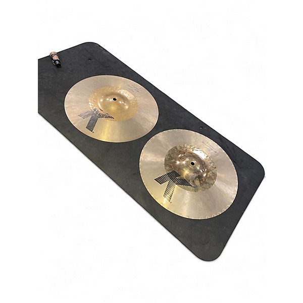 Used Zildjian 13.25in K Custom Hybrid Hi Hat Pair Cymbal