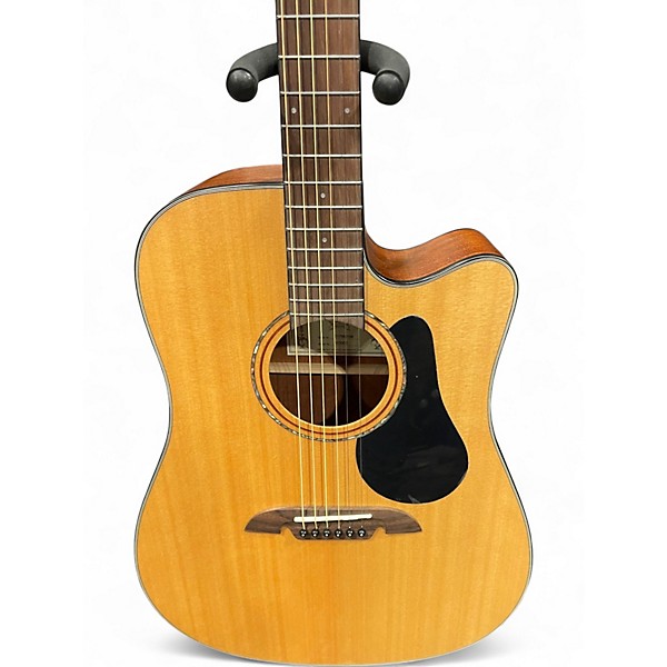Used Alvarez AD30 ce Natural Acoustic Electric Guitar