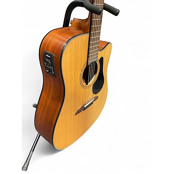 Used Alvarez AD30 ce Natural Acoustic Electric Guitar