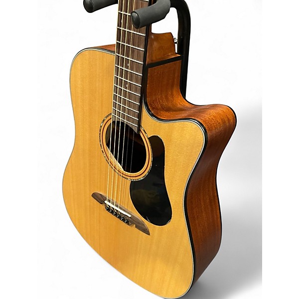 Used Alvarez AD30 ce Natural Acoustic Electric Guitar