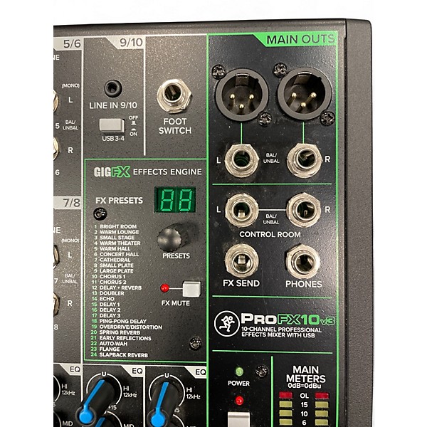 Used Mackie ProFX10 V3 Unpowered Mixer
