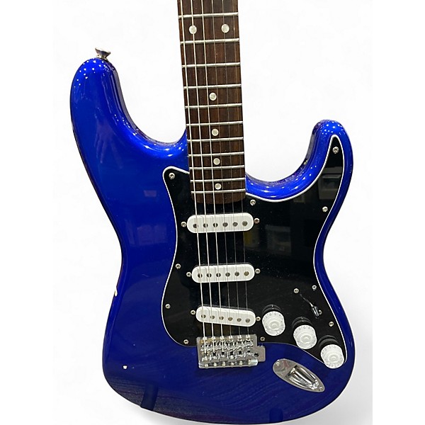 Used Squier Standard Stratocaster electric blue Solid Body Electric Guitar