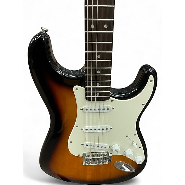 Used 2010 Squier Bullet Stratocaster 2 Tone Sunburst Solid Body Electric Guitar