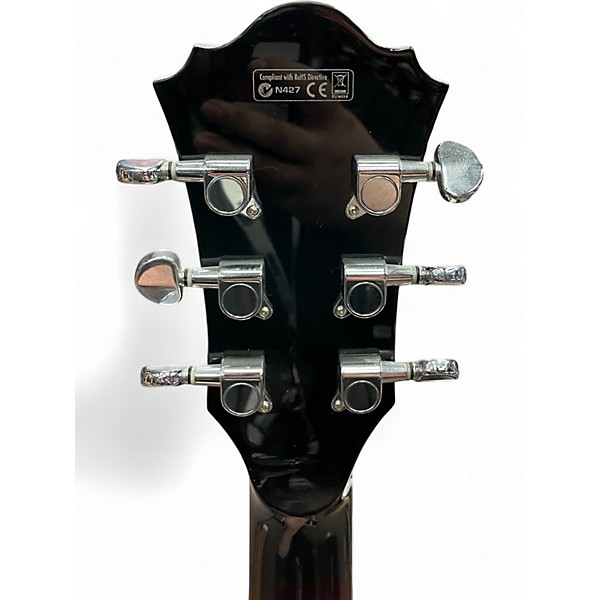 Used 2010s Ibanez AF75 Transparent Red Sunburst Hollow Body Electric Guitar