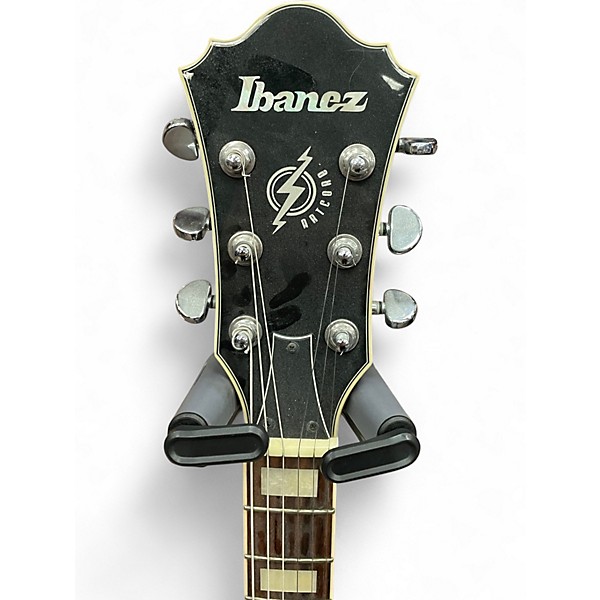 Used 2010s Ibanez AF75 Transparent Red Sunburst Hollow Body Electric Guitar