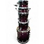 Used Ludwig 5 Piece Epic X-Over Burgundy Fade Drum Kit thumbnail