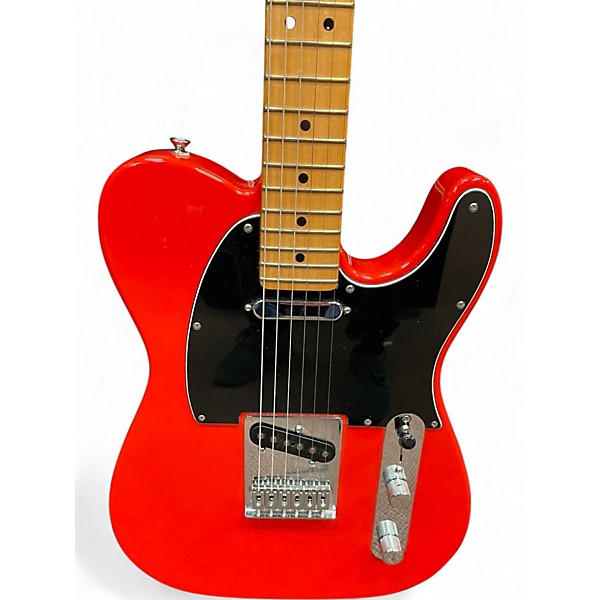 Used 2024 Fender PLAYER II TELECASTER CORAL RED Solid Body Electric Guitar
