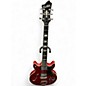 Used Hagstrom ALVAR Trans Red Hollow Body Electric Guitar thumbnail
