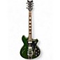 Used Schecter Guitar Research TS/H-1 Green Hollow Body Electric Guitar thumbnail