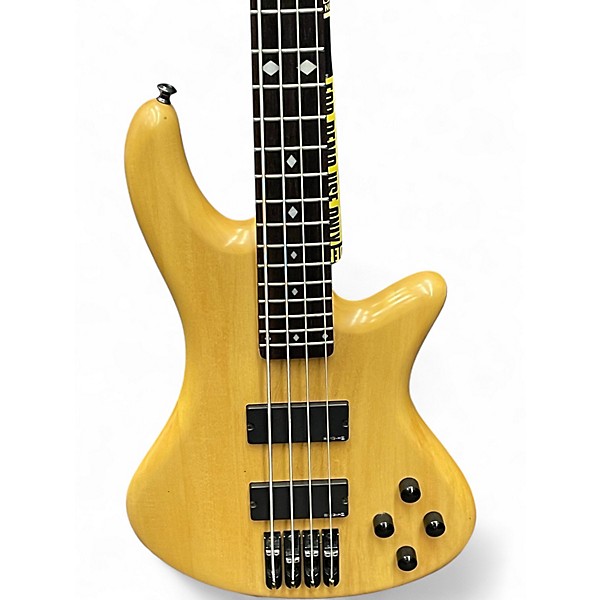 Used Schecter Guitar Research Diamond Series Custom 4 Natural Electric Bass Guitar