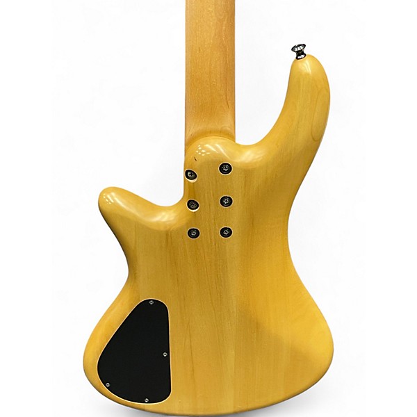 Used Schecter Guitar Research Diamond Series Custom 4 Natural Electric Bass Guitar