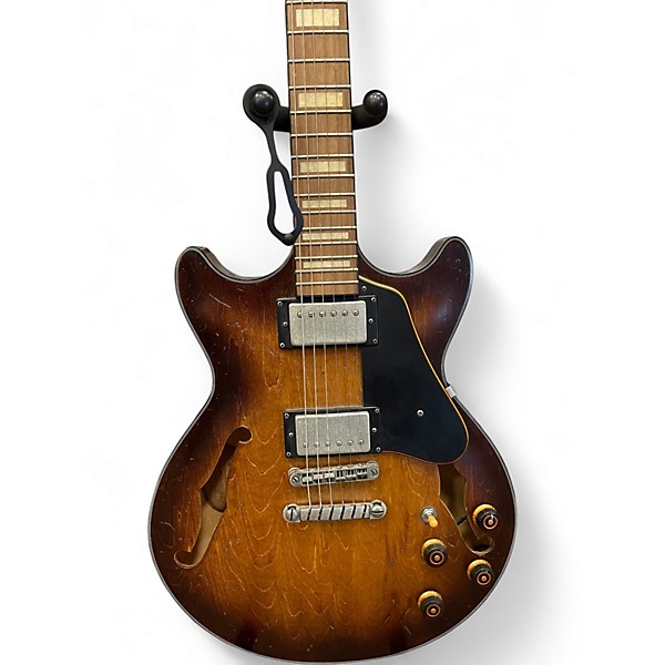 Used Ibanez AMV10A Faded Tobacco Hollow Body Electric Guitar