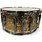 Used Pearl 14X6.5 Sensitone Snare Gold Plated Hammered Brass Drum