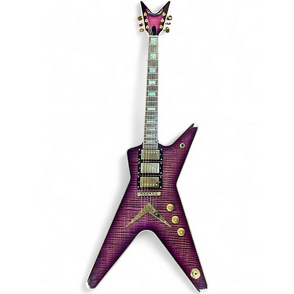 Used Dean ML79 Trans Purple Solid Body Electric Guitar