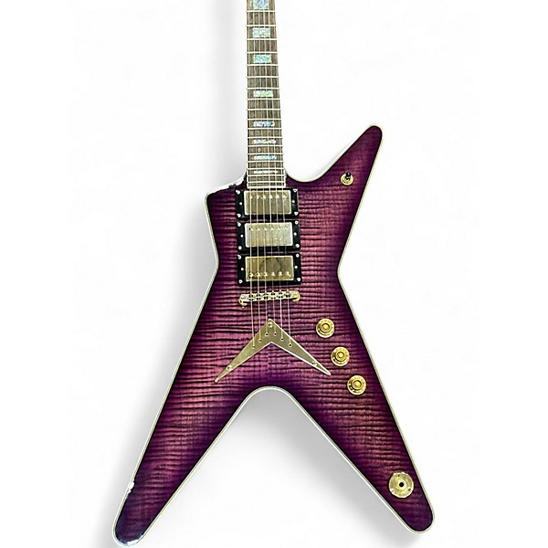 Used Dean ML79 Trans Purple Solid Body Electric Guitar