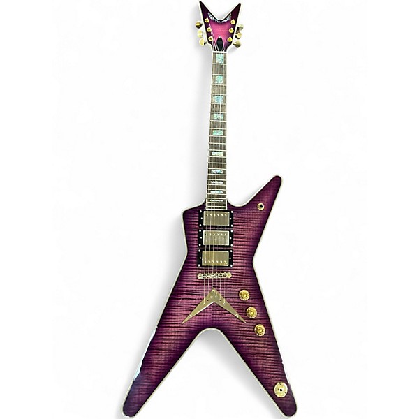 Used Dean ML79 Trans Purple Solid Body Electric Guitar