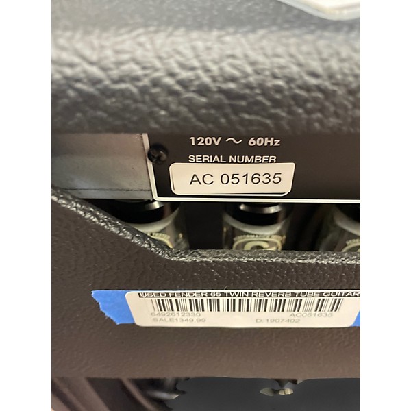 Used Fender 65 TWIN REVERB Tube Guitar Combo Amp