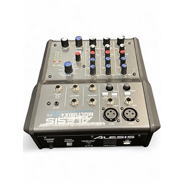 Used Alesis MultiMix 4 USB FX 4-Channel Unpowered Mixer