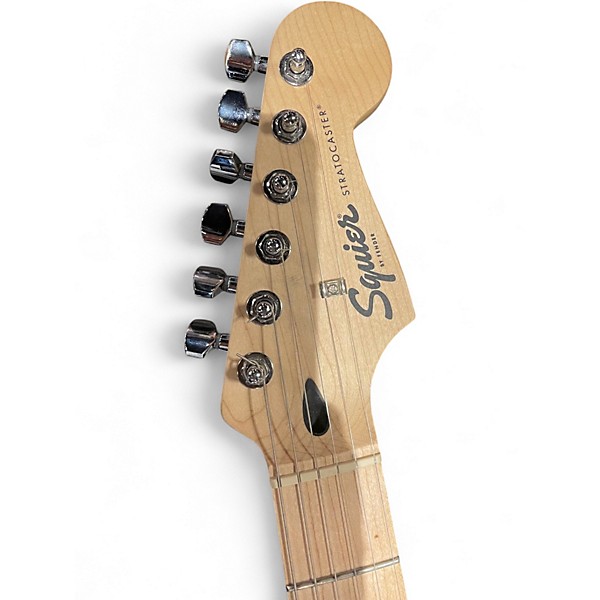 Used Squier Standard Stratocaster Black Solid Body Electric Guitar