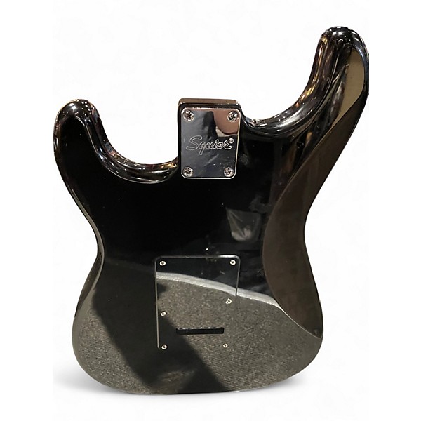 Used Squier Standard Stratocaster Black Solid Body Electric Guitar