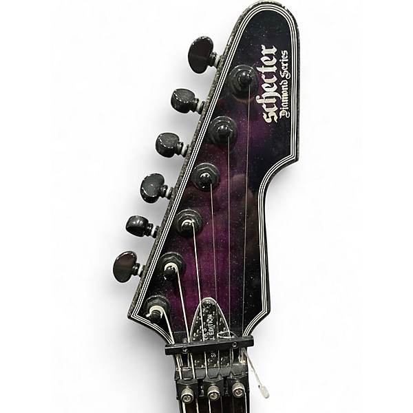 Used Schecter Guitar Research E-1 FR S Special Edition Trans Purple Solid Body Electric Guitar