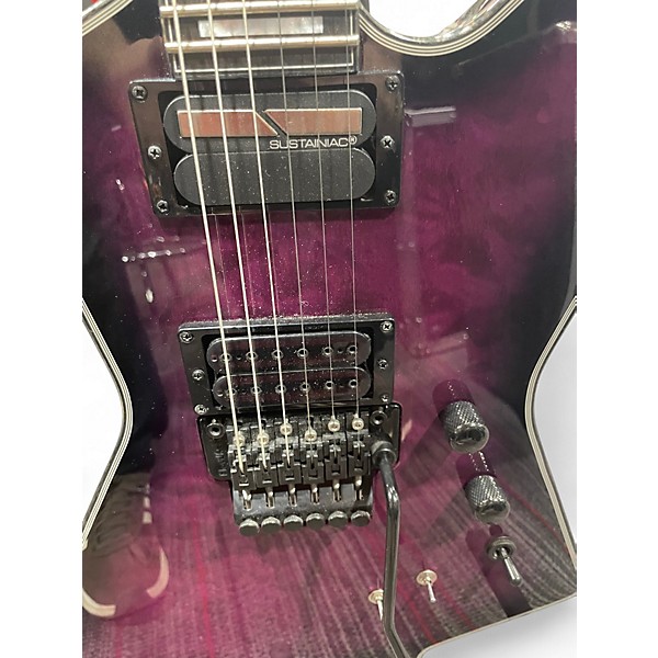 Used Schecter Guitar Research E-1 FR S Special Edition Trans Purple Solid Body Electric Guitar