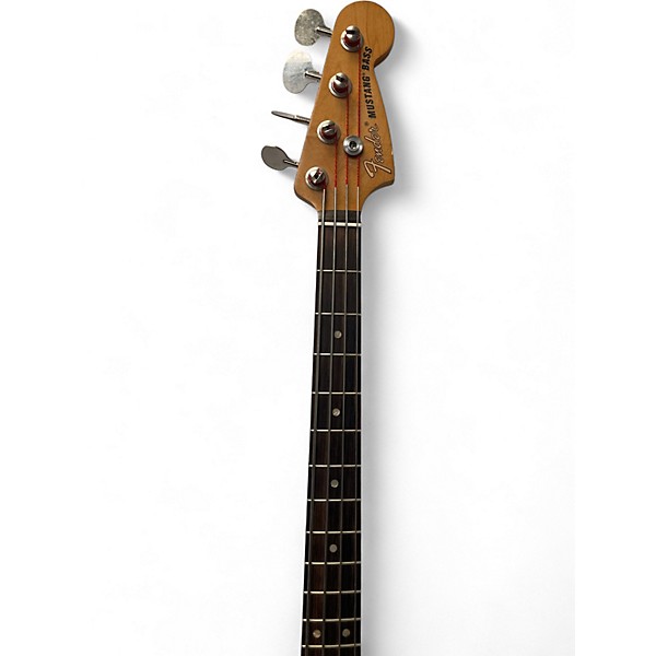 Used Fender JMJ Road Worn Mustang Bass Black Electric Bass Guitar